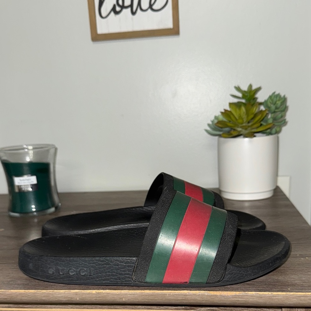 Gucci Web Slides , Red and Green stripe